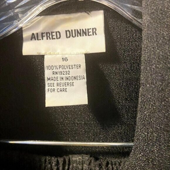Alfred Dunner Plus Size Black 2 Pcs Top and Pants Size‎ 16 - Picture 4 of 8